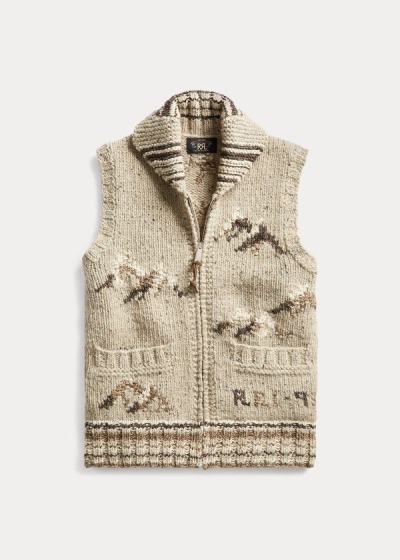 Men's Ralph Lauren Hand-Knit Sweater Vests | 795614ZIA